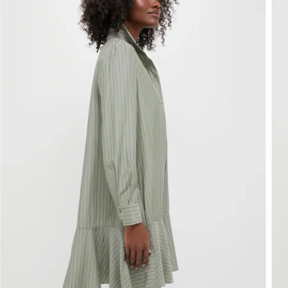 Tuckernuck Green Stripe Callahan Shirt Dress NWT SMALL - Picture 3 of 5